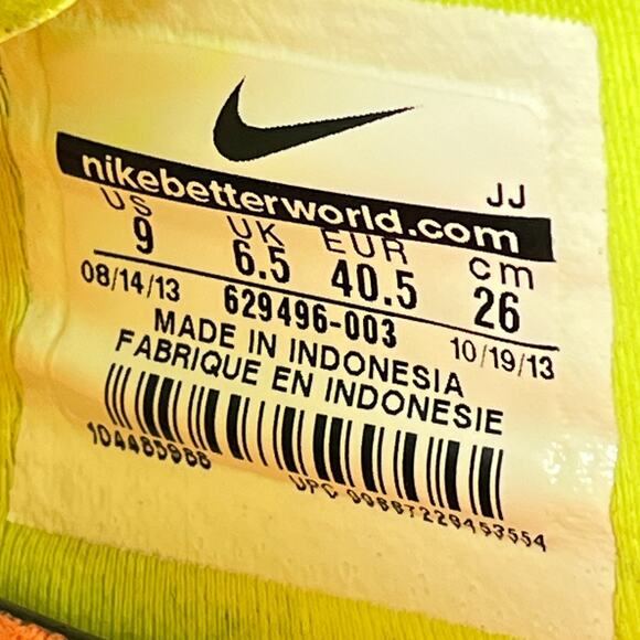 Nike Free 5.0 TR Fit 4 Gray Neon Yellow Running Shoes 629496-003 Women’s Size 9 - Picture 9 of 10